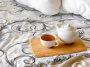 Комплект постельного белья 2-спальный с Евро простыней, поплин (Валенсия, белый)
